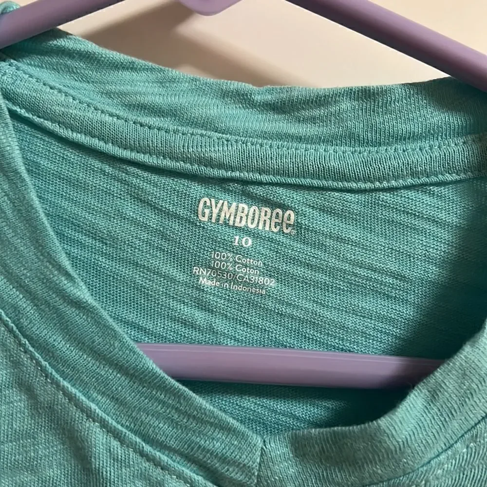 Gymboree boys size 10 teal/aqua pocket tshirt.